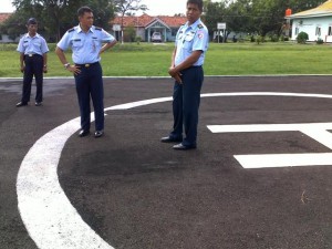 Pengaspalan Helipad TNI AU Cirebon  